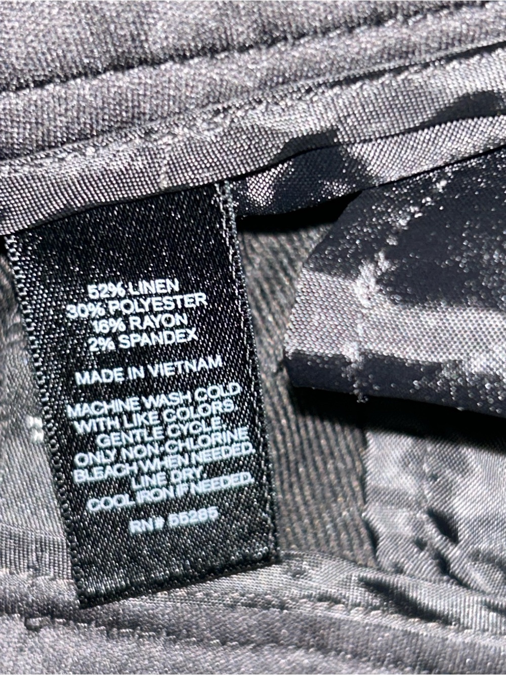 Express Black Linen Blend Shorts - 10 - Picture 6 of 7